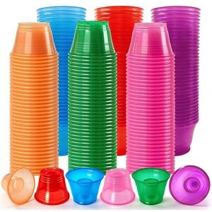 Colorful Party Plastic Cups Set Shot Bomber Shooters Chaser